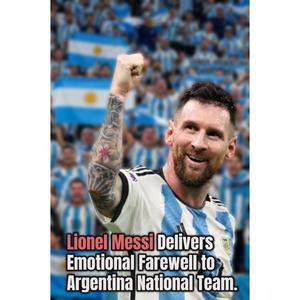 Lionel Messi Delivers Emotional Farewell to Argentina National Team