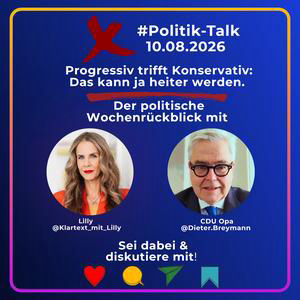 10.08.20206 Progressiv trifft Konservativ. Na, das kann ja heiter werden.