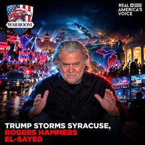 TRUMP STORMS SYRACUSE, ROGERS HAMMERS EL-SAYED | WAR ROOM PM W STEVE BANNON