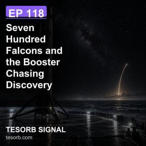 Seven Hundred Falcons and the Booster Chasing Discovery