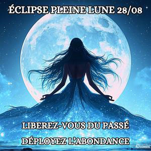 🌝 Pleine Lune Eclipse 28 Août 🌝 Libération Émotionnelle 🌟 Guérison de l'Âme 🪶Méditation Guidée 35 mn