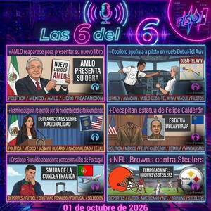 01 de octubre de 2026 | AMLO reaparece para presentar otro libro