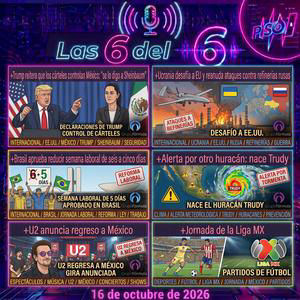 16 de octubre de 2026 | Trump reitera que los cárteles controlan México