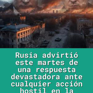 Rusia advirtió este martes de una respuesta devastadora ante cualquier acción hostil en la