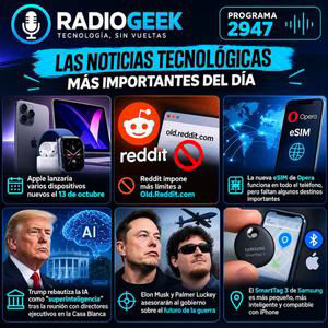 Radiogeek 2947: Apple anuncia fecha, Trump y superinteligencia y Musk