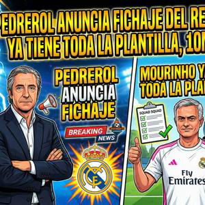 PEDREROL ANUNCIA FICHAJE REAL MADRID, MOURINHO TIENE TODA LA PLANTILLA | RODRIGUEZ
