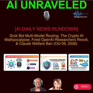 [AI DAILY NEWS RUNDOWN - VIDEO] Grok Bot Routes Queries to Claude Opus 5.5, AI Mathpocalypse Forces Post-Quantum Shift, & Anthropic Bans AI Cruelty (Oct 09, 2026)